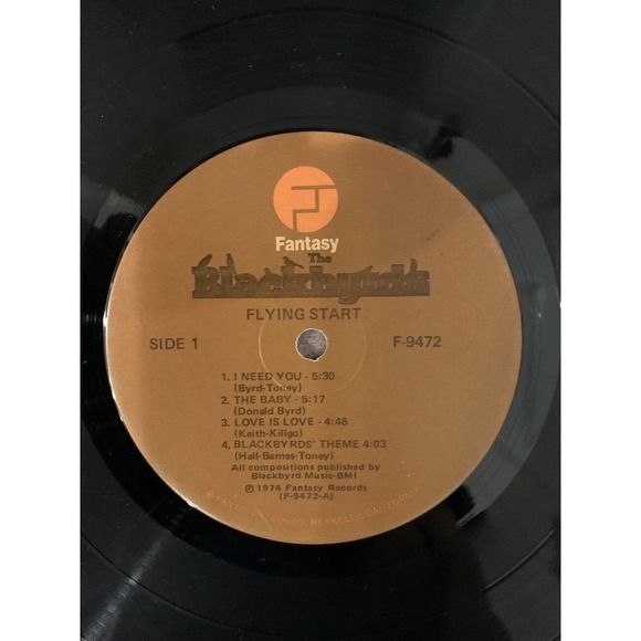 The Blackbyrds Flying Start Fantasy F-9472 Rock Pop LP Vinyl Record - Picture 4 of 6